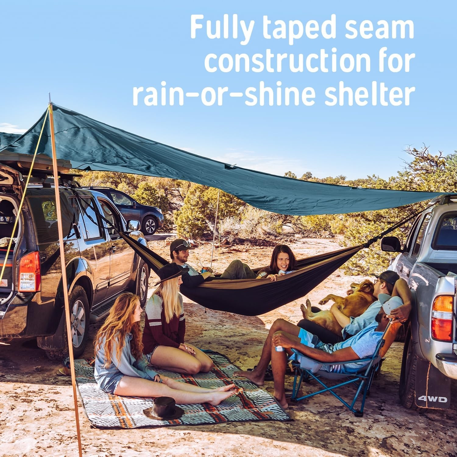 image:imageKelty Noahs Tarp Sun Shelter and MultiUse Awning Rainfly Portable Canopy UV Protection Waterproof Durable 3 Sizes for Customized Pitch 16ft9 feet