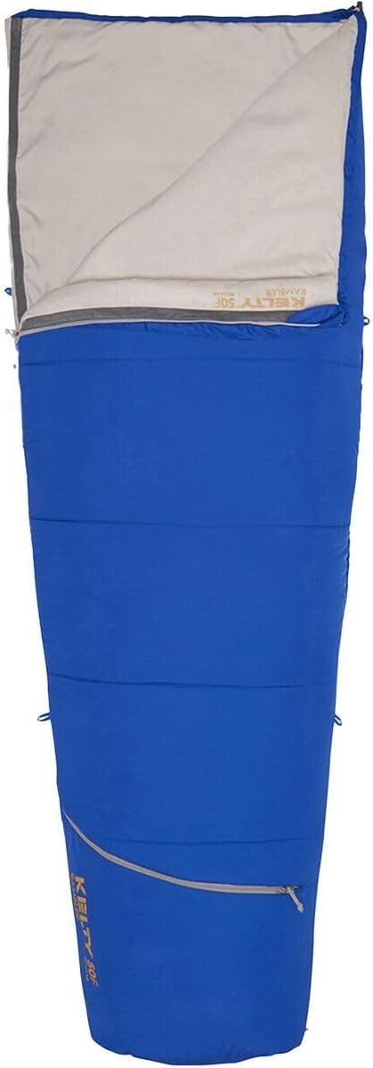 image:imageKelty Rambler 50 Degree Synthetic CloudLoft Insulated Sleeping Bag Unzips Completely to A Blanket AntiSnag Zipper amp MoreDazzling Blue