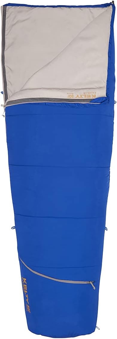 image:imageKelty Rambler 50 Degree Synthetic CloudLoft Insulated Sleeping Bag Unzips Completely to A Blanket AntiSnag Zipper amp MoreDazzling Blue