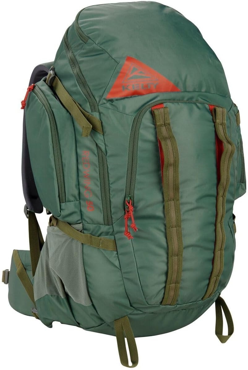 image:imageKelty Redwing 50 50 Liter Internal Frame Backpack for Hiking Backpacking Travel Hip Belt Tailored Fit 2023 Lyons BlueDuck Green