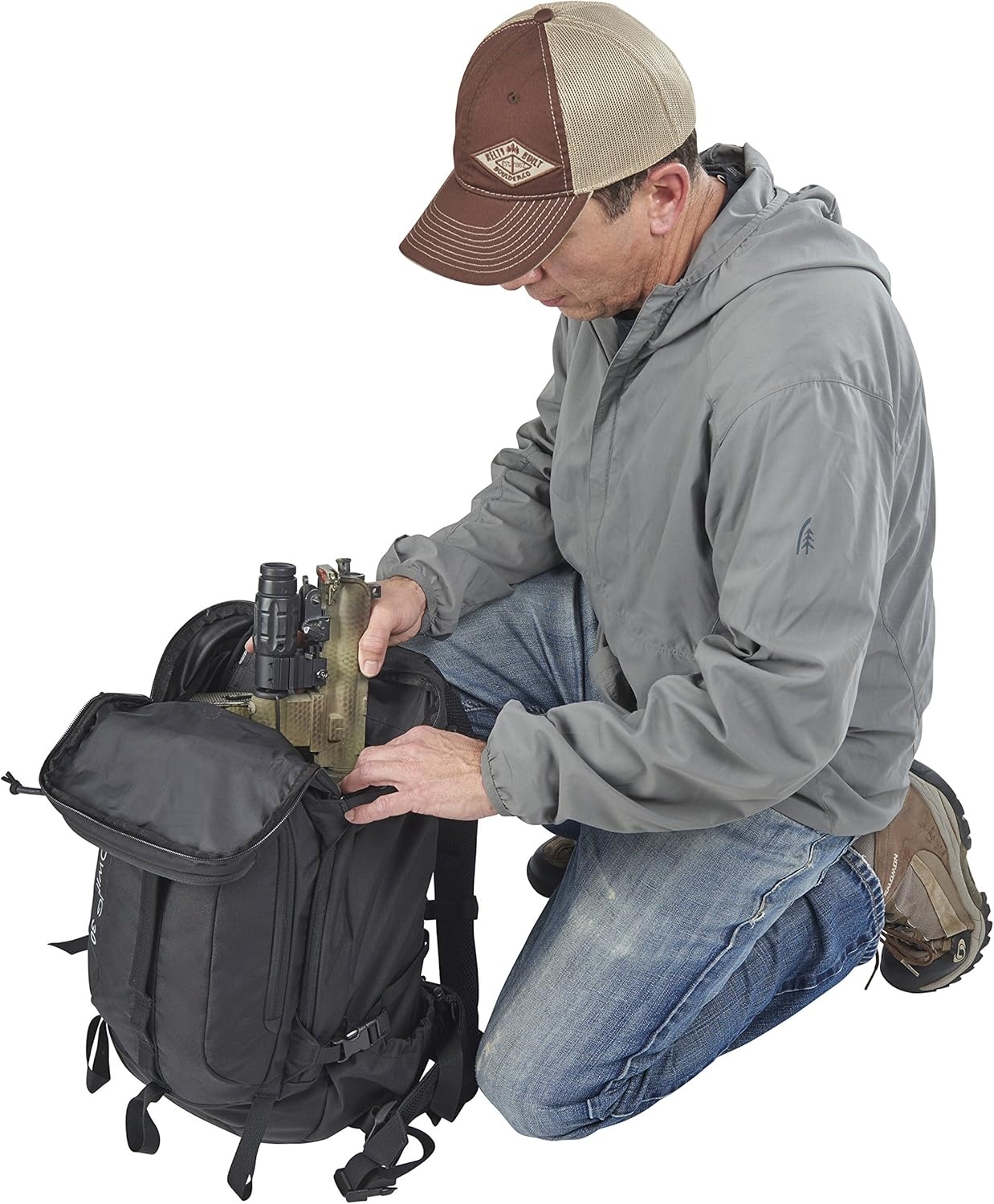 image:imageKelty Redwing Tactical Backpack Built to Military Specification Army Backpack Durable amp Strong Built to Last Aluminum Stays Ideal for Military Police Outdoors Hiking or Bug Out Bag Grey 44LBlack