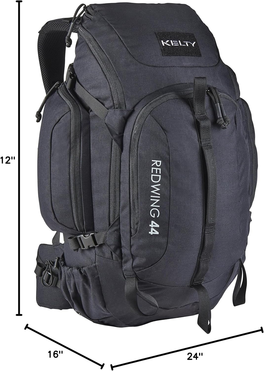 image:imageKelty Redwing Tactical Backpack Built to Military Specification Army Backpack Durable amp Strong Built to Last Aluminum Stays Ideal for Military Police Outdoors Hiking or Bug Out Bag Grey 44LBlack