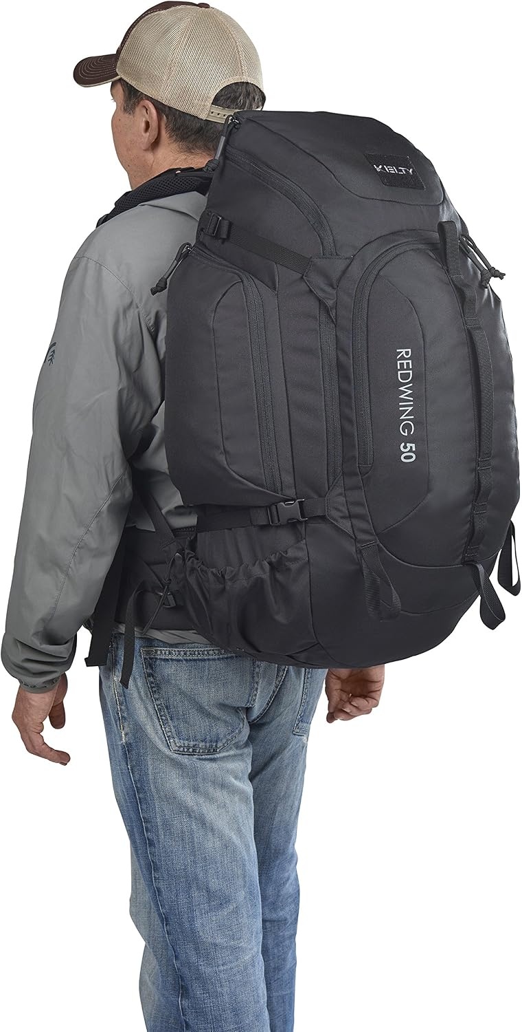 image:imageKelty Redwing Tactical Backpack Built to Military Specification Army Backpack Durable amp Strong Built to Last Aluminum Stays Ideal for Military Police Outdoors Hiking or Bug Out Bag Grey 44LBlack