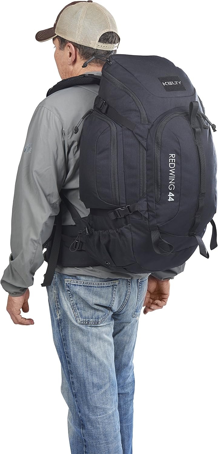 image:imageKelty Redwing Tactical Backpack Built to Military Specification Army Backpack Durable amp Strong Built to Last Aluminum Stays Ideal for Military Police Outdoors Hiking or Bug Out Bag Grey 44LBlack