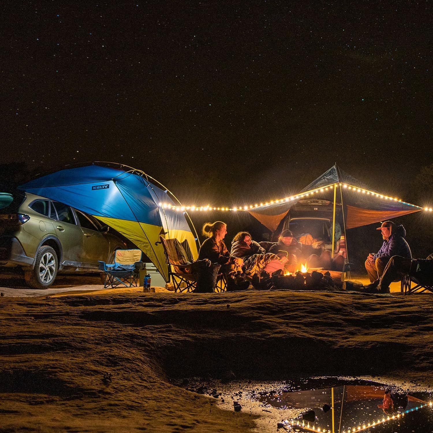 image:imageKelty Sideroads Awning Shelter for Car Camping Tailgating and Summer Beach Trips Protection from Elements and UV Universal Mount Sturdy Steel Frame Easy Setup