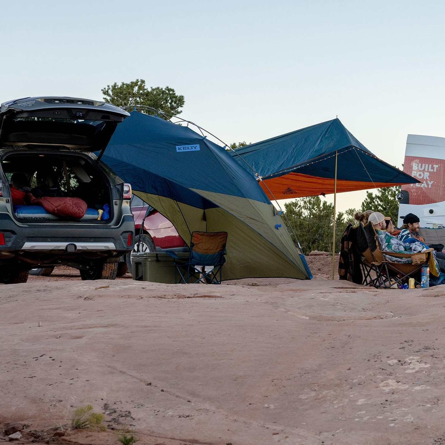 image:imageKelty Sideroads Awning Shelter for Car Camping Tailgating and Summer Beach Trips Protection from Elements and UV Universal Mount Sturdy Steel Frame Easy Setup