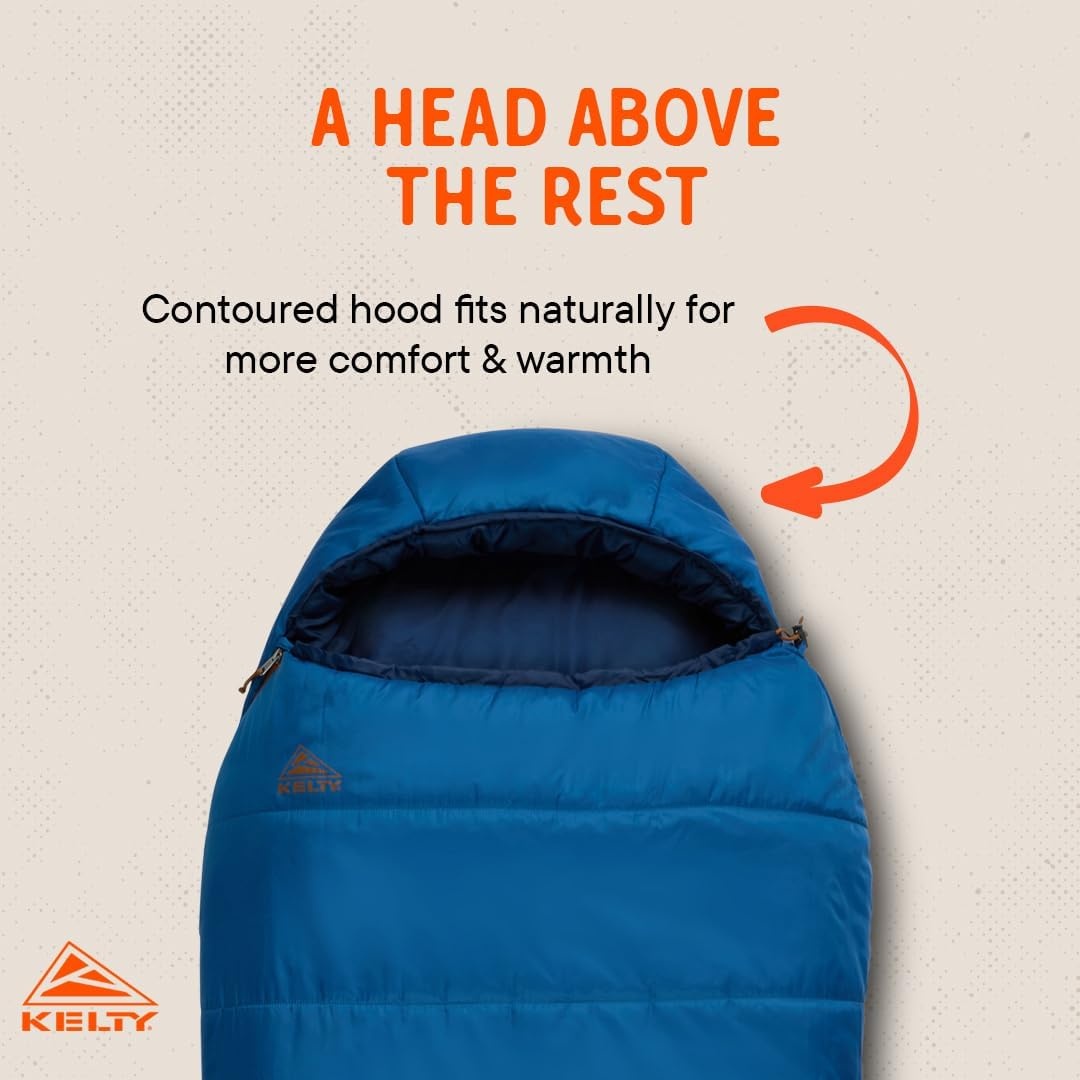 image:imageKelty SleepingBags Kelty Mistral Synthetic Camping Sleeping BagDark Blue Pageant Blue