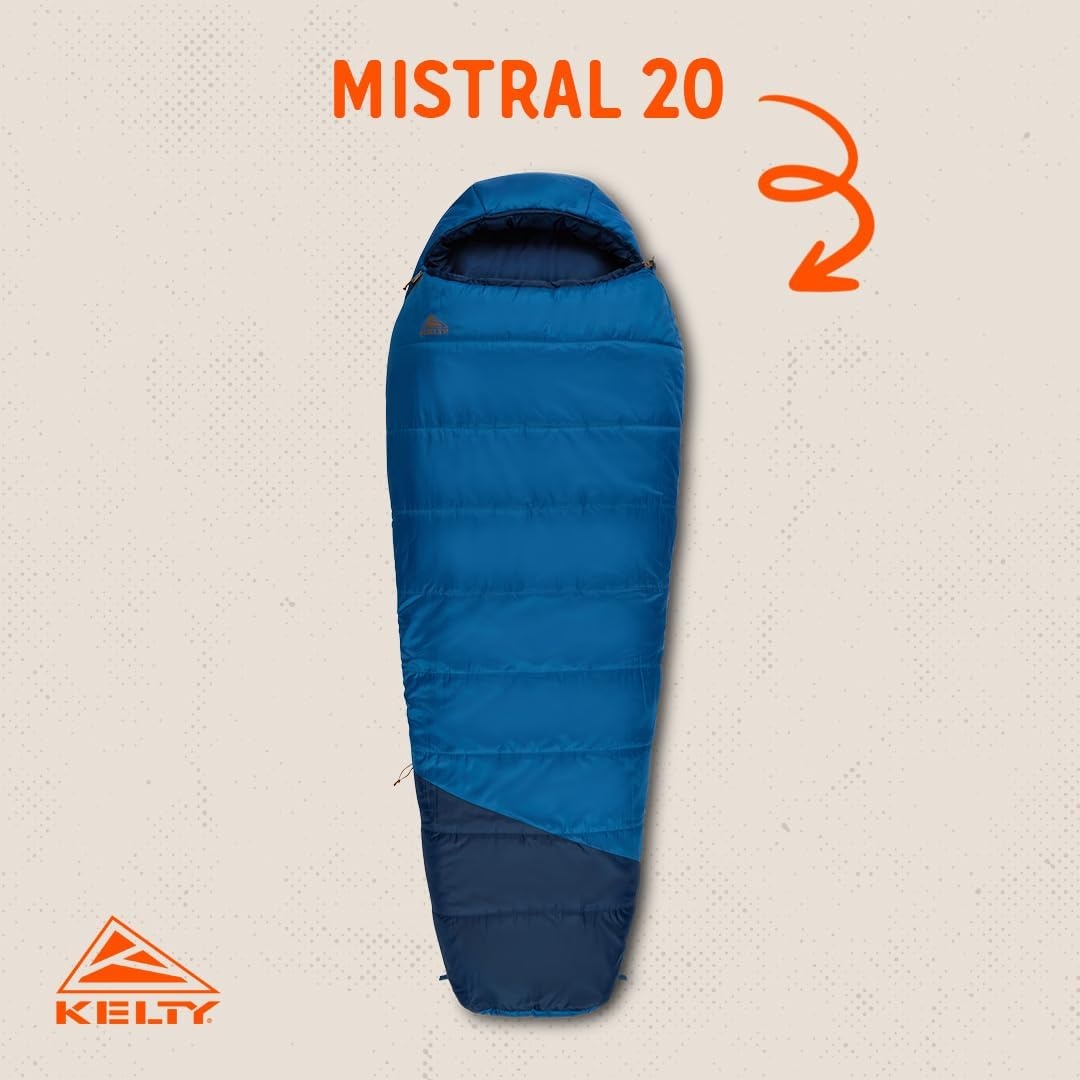 image:imageKelty SleepingBags Kelty Mistral Synthetic Camping Sleeping BagDark Blue Pageant Blue