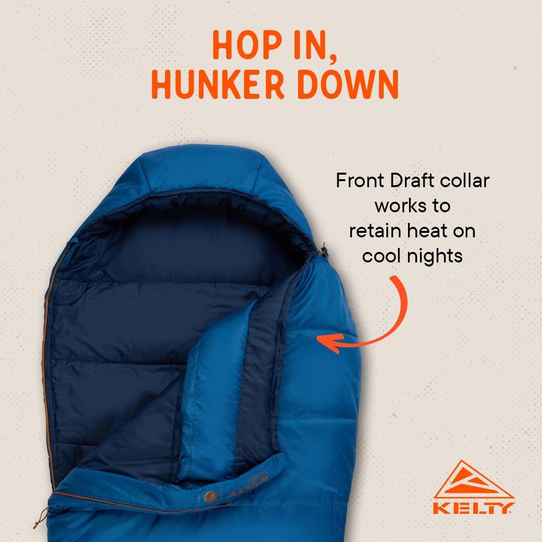 image:imageKelty SleepingBags Kelty Mistral Synthetic Camping Sleeping BagDark Blue Pageant Blue