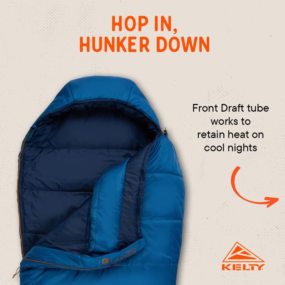 image:imageKelty SleepingBags Kelty Mistral Synthetic Camping Sleeping BagDark Blue Pageant Blue