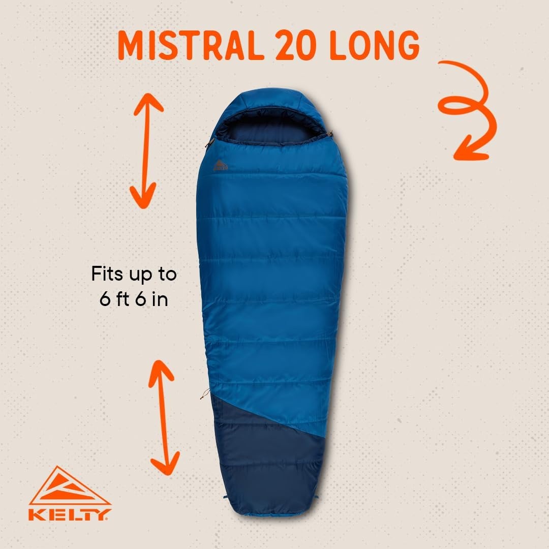 image:imageKelty SleepingBags Kelty Mistral Synthetic Camping Sleeping BagDark Blue Pageant Blue