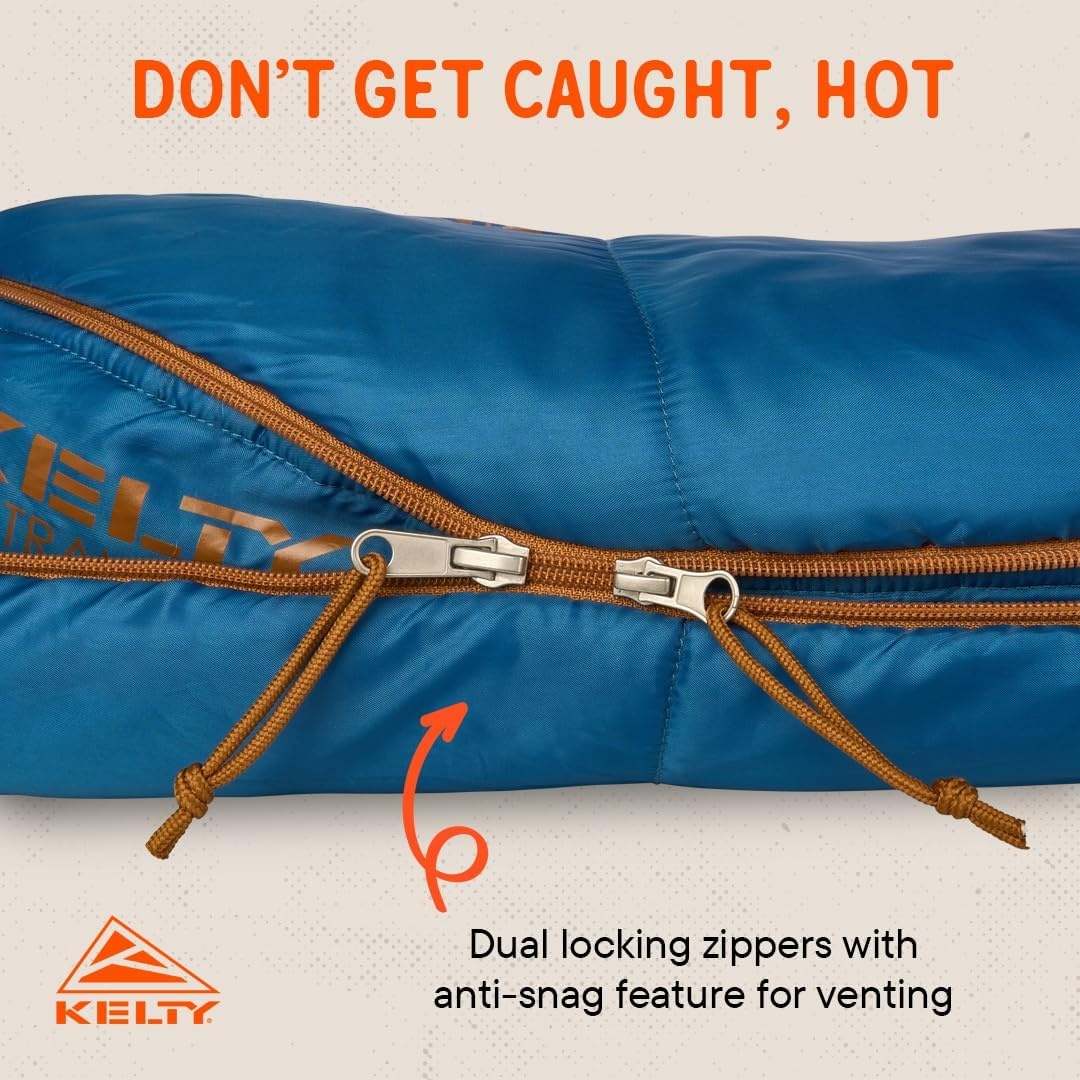 image:imageKelty SleepingBags Kelty Mistral Synthetic Camping Sleeping BagDark Blue Pageant Blue