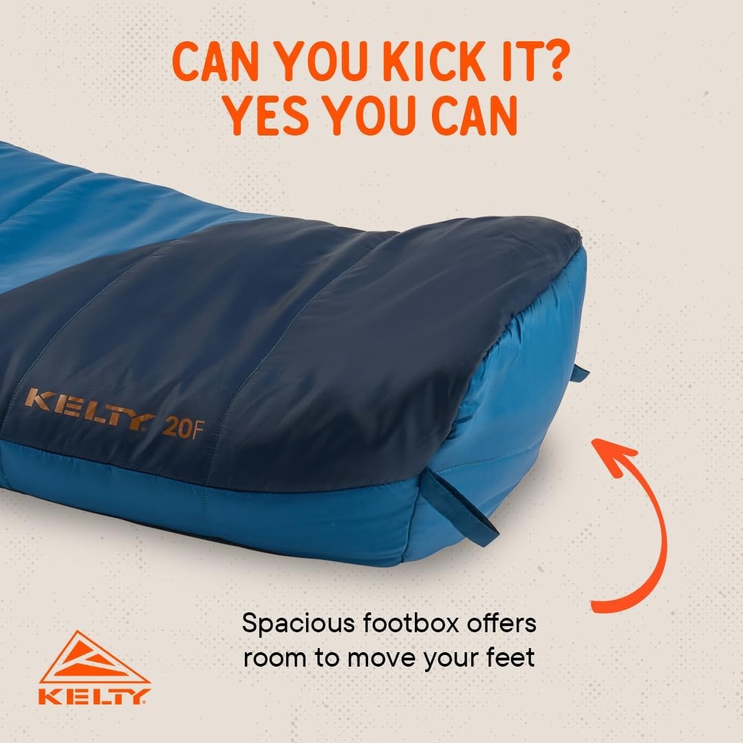 image:imageKelty SleepingBags Kelty Mistral Synthetic Camping Sleeping BagDark Blue Pageant Blue