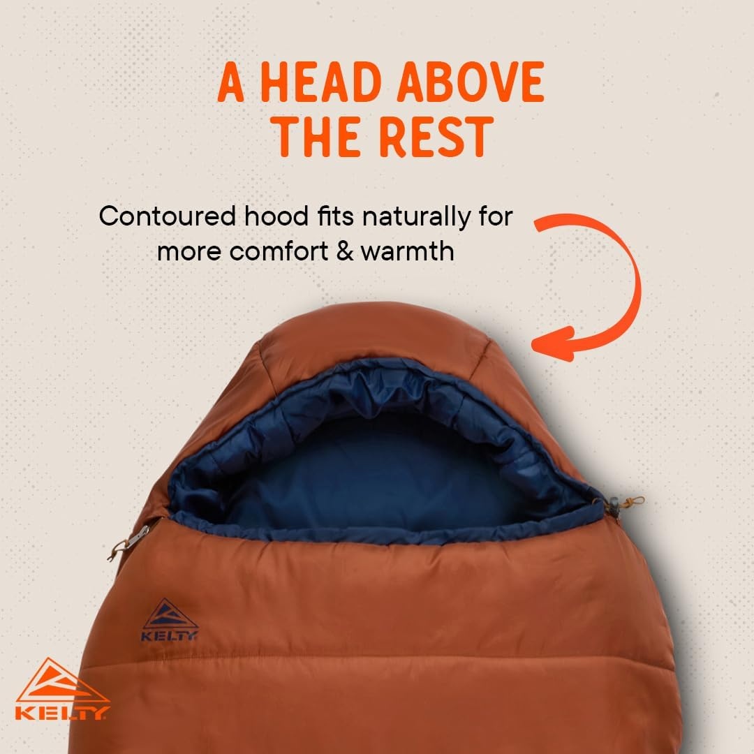 image:imageKelty SleepingBags Kelty Mistral Synthetic Camping Sleeping BagGingerbread Pageant Blue