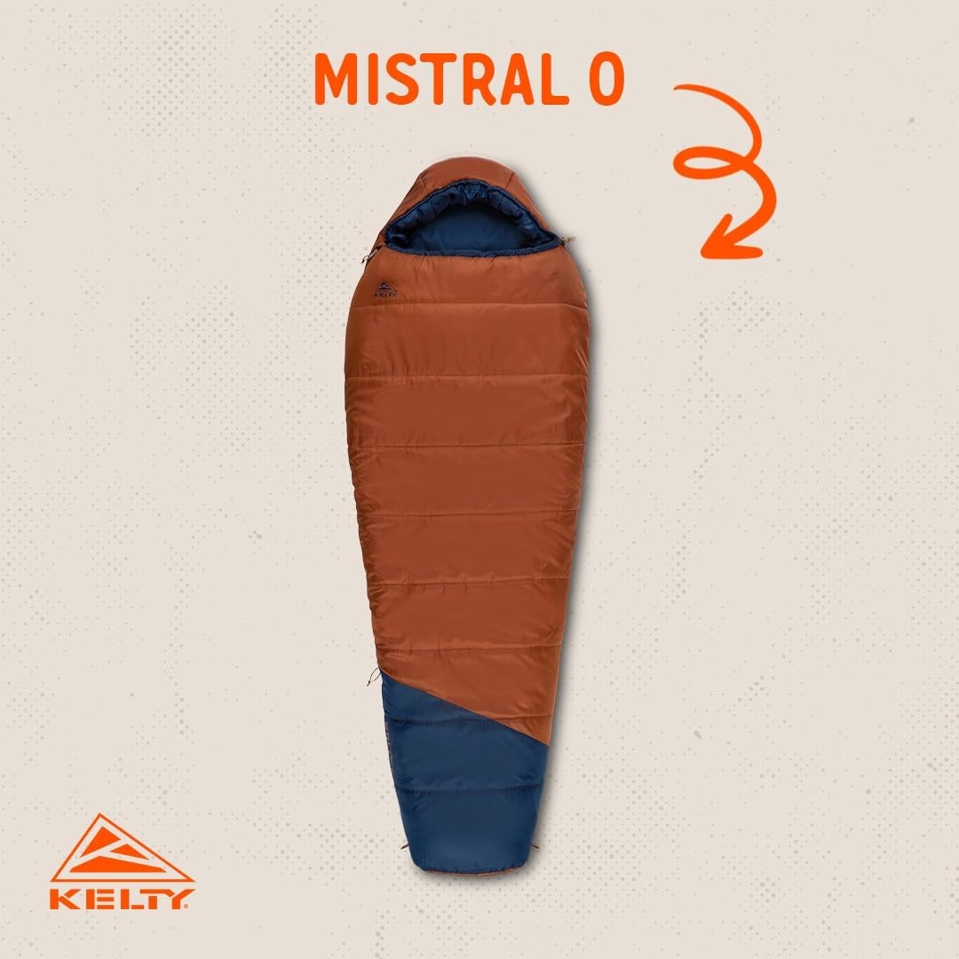 image:imageKelty SleepingBags Kelty Mistral Synthetic Camping Sleeping BagGingerbread Pageant Blue