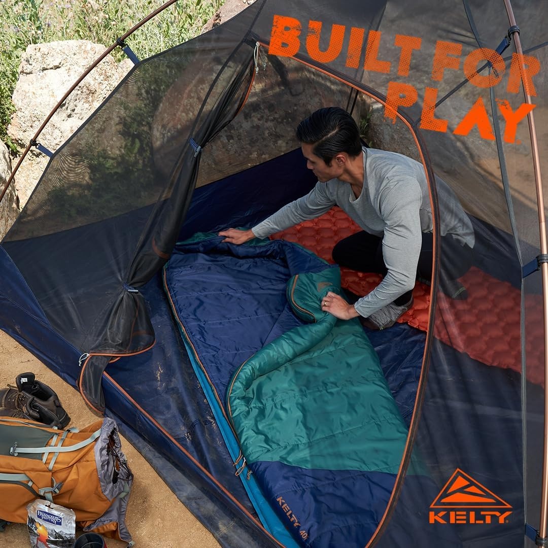 image:imageKelty SleepingBags Kelty Mistral Synthetic Camping Sleeping BagPosey Green Pageant Blue