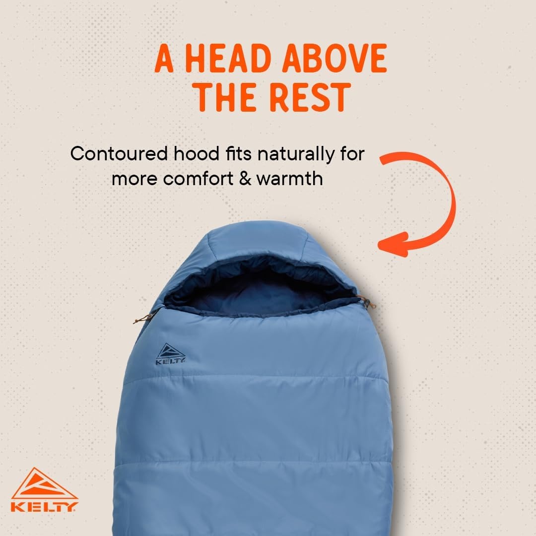image:imageKelty SleepingBags Kelty Mistral Synthetic Camping Sleeping BagWindward Blue Pageant Blue