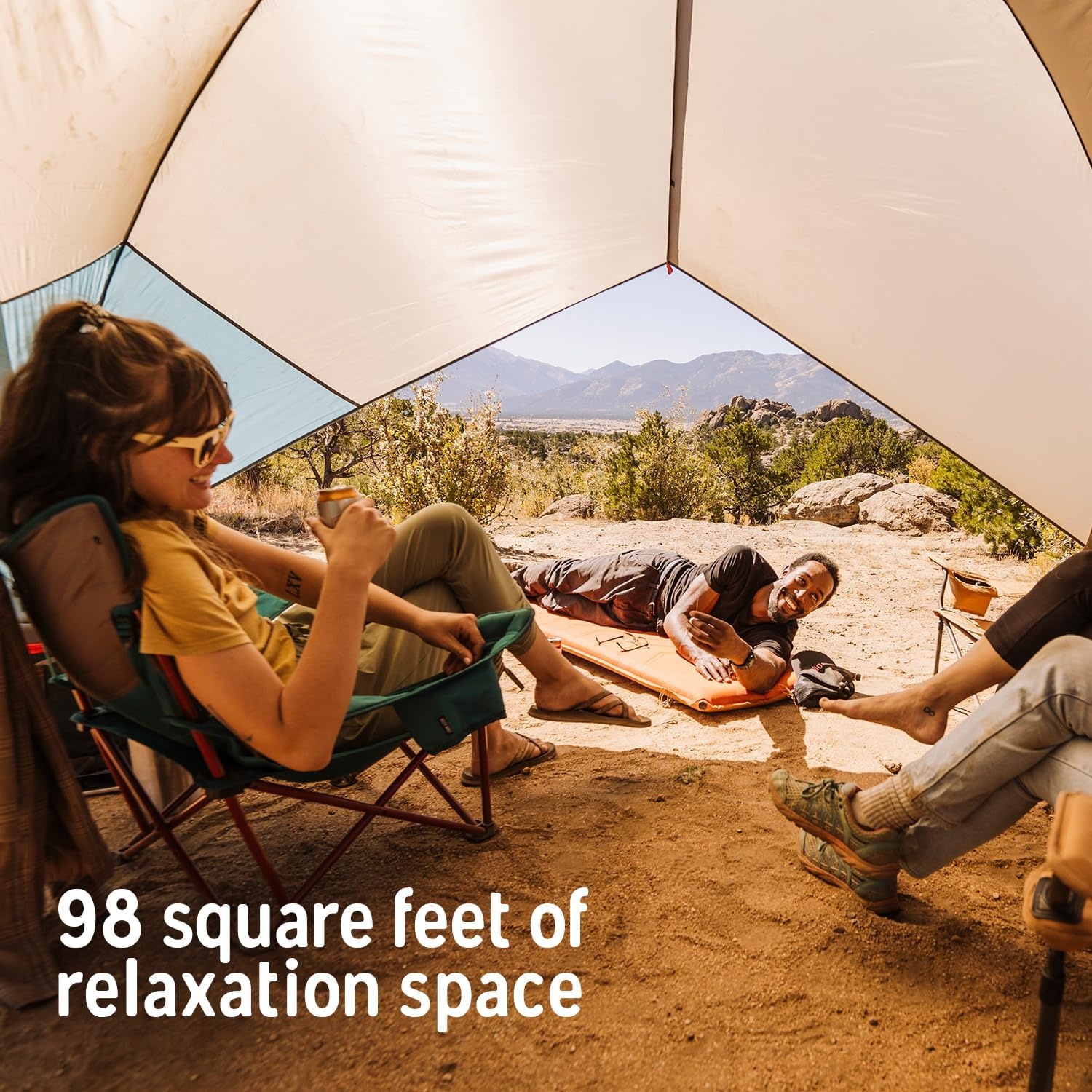 image:imageKelty Sunshade Pop Up Portable Shade UV Shelter for Beach Trips Soccer Games Backyard Camping Adjustable Side Wall Wind Protection 2024 ModelFallen Rock