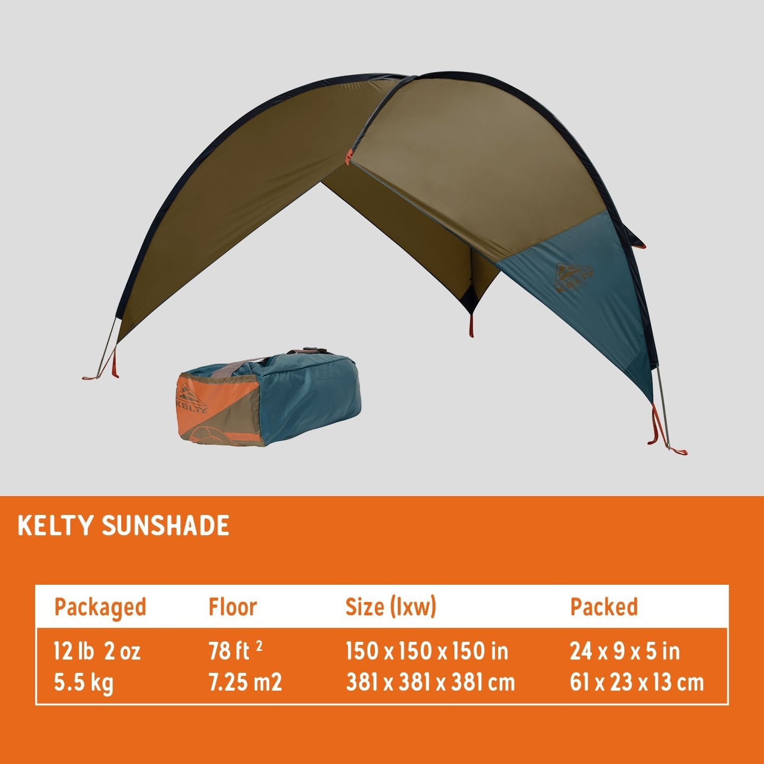 image:imageKelty Sunshade Pop Up Portable Shade UV Shelter for Beach Trips Soccer Games Backyard Camping Adjustable Side Wall Wind Protection 2024 ModelFallen Rock
