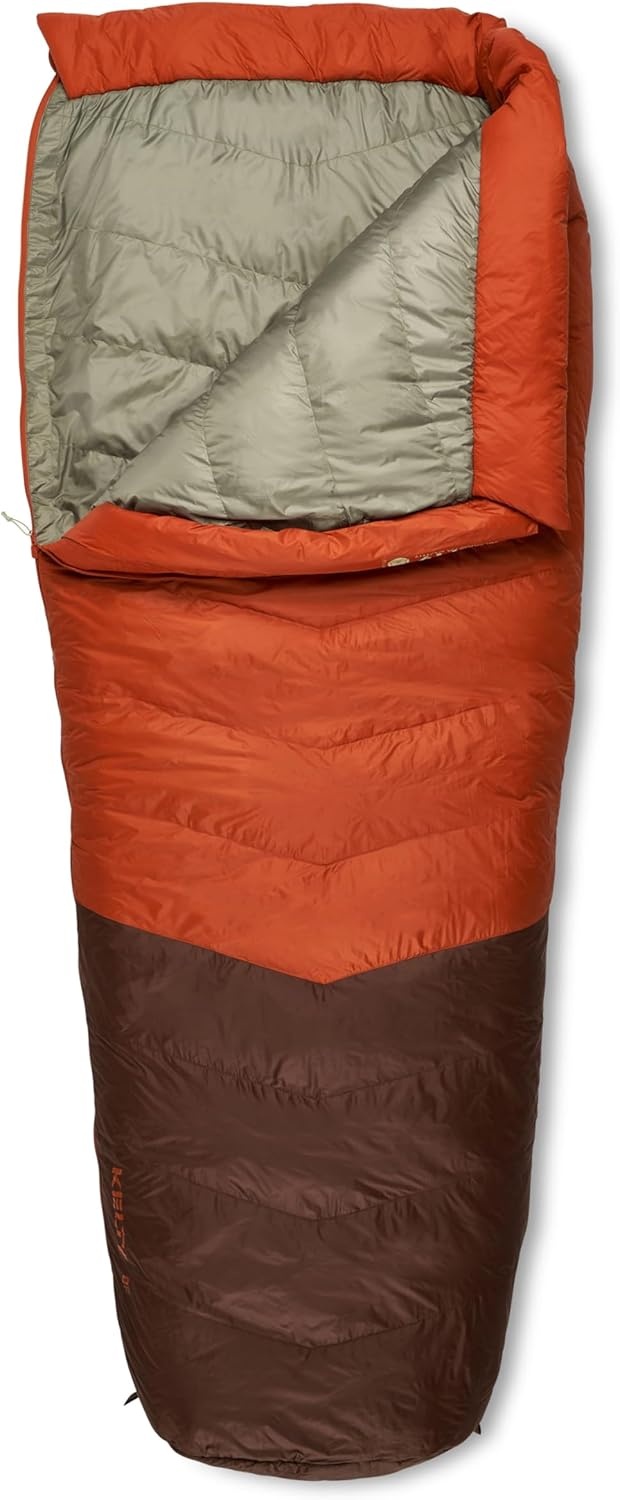 image:imageKelty Supernova Down Fill Sleeping Bag 0 or 20 or 40 Degree Rating Zip Two Together for a 2P Bag Roomy Spoon Shape for Extra WIggle Room PFCFree Fabrics Soft Taffeta Lining CompressibleStandard
