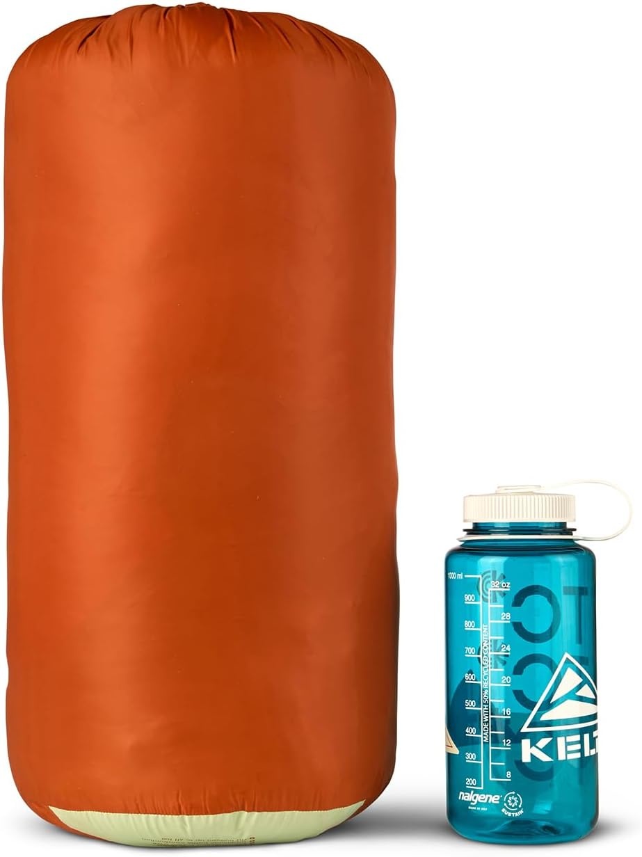 image:imageKelty Supernova Down Fill Sleeping Bag 0 or 20 or 40 Degree Rating Zip Two Together for a 2P Bag Roomy Spoon Shape for Extra WIggle Room PFCFree Fabrics Soft Taffeta Lining CompressibleStandard