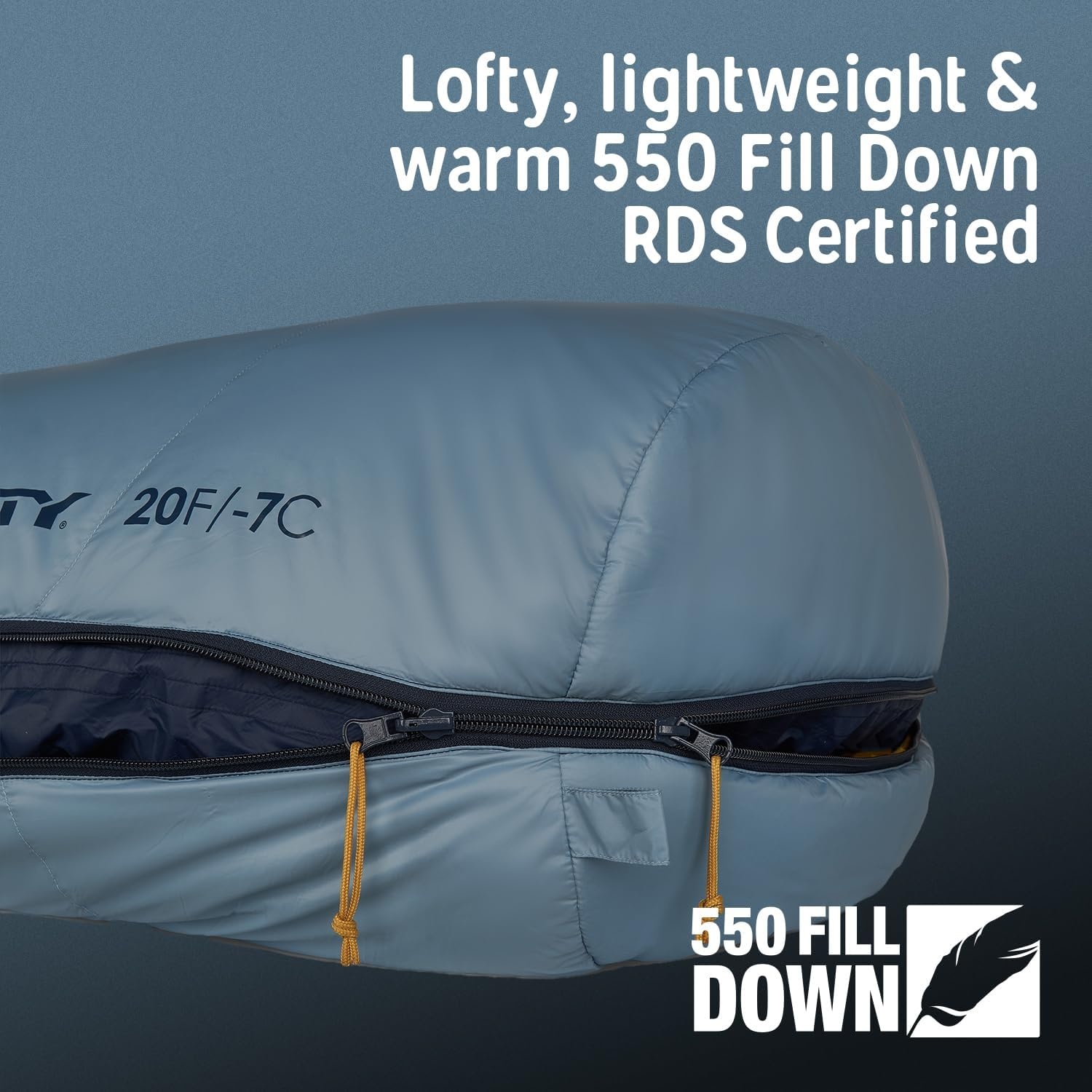 image:imageKelty Supernova Down Fill Sleeping Bag 0 or 20 or 40 Degree Rating Zip Two Together for a 2P Bag Roomy Spoon Shape for Extra WIggle Room PFCFree Fabrics Soft Taffeta Lining CompressibleStandard