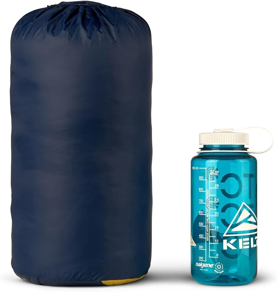image:imageKelty Supernova Down Fill Sleeping Bag 0 or 20 or 40 Degree Rating Zip Two Together for a 2P Bag Roomy Spoon Shape for Extra WIggle Room PFCFree Fabrics Soft Taffeta Lining CompressibleStandard