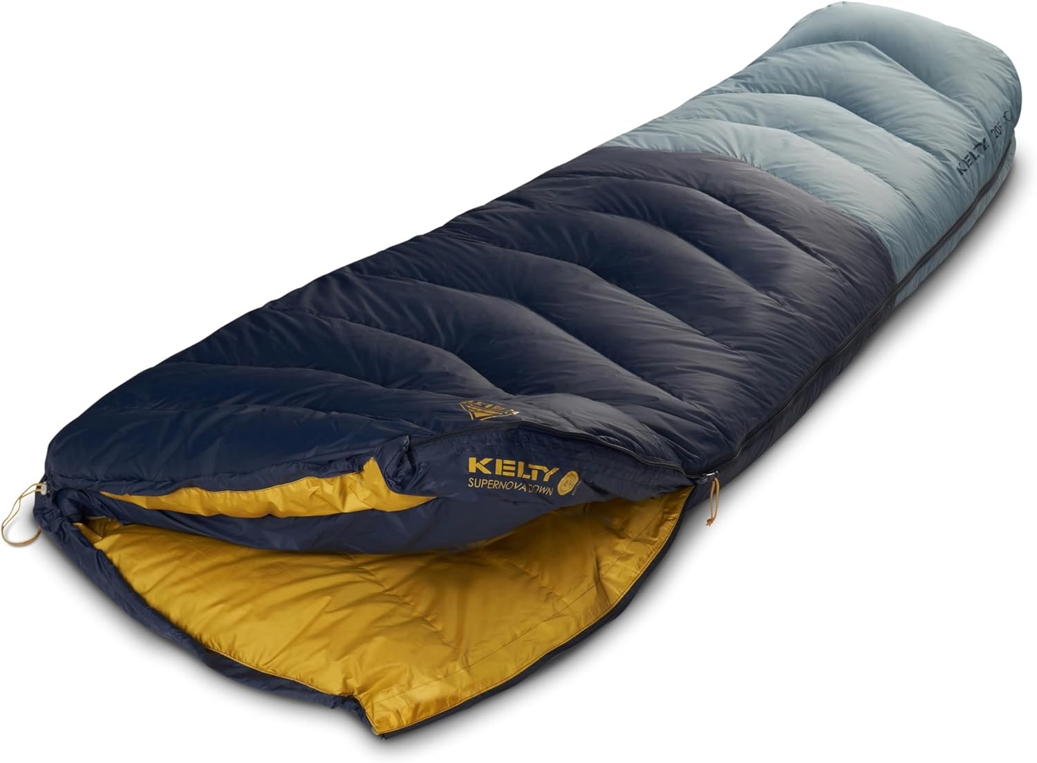 image:imageKelty Supernova Down Fill Sleeping Bag 0 or 20 or 40 Degree Rating Zip Two Together for a 2P Bag Roomy Spoon Shape for Extra WIggle Room PFCFree Fabrics Soft Taffeta Lining CompressibleStandard