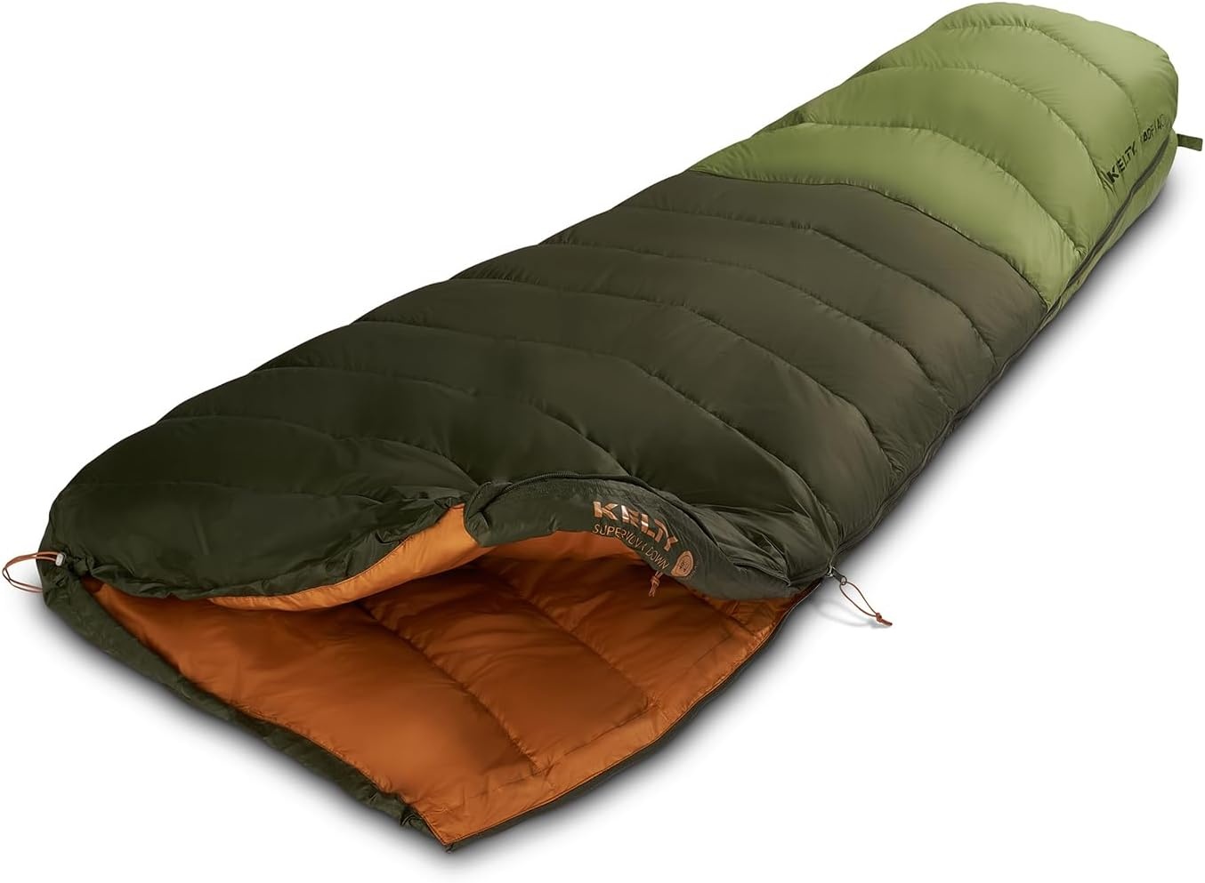 image:imageKelty Supernova Down Fill Sleeping Bag 0 or 20 or 40 Degree Rating Zip Two Together for a 2P Bag Roomy Spoon Shape for Extra WIggle Room PFCFree Fabrics Soft Taffeta Lining CompressibleStandard