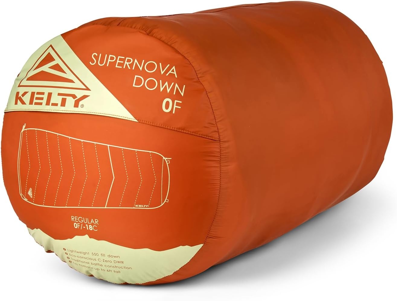image:imageKelty Supernova Down Fill Sleeping Bag 0 or 20 or 40 Degree Rating Zip Two Together for a 2P Bag Roomy Spoon Shape for Extra WIggle Room PFCFree Fabrics Soft Taffeta Lining CompressibleStandard