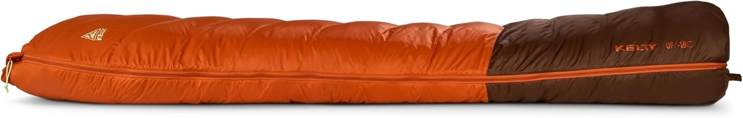 image:imageKelty Supernova Down Fill Sleeping Bag 0 or 20 or 40 Degree Rating Zip Two Together for a 2P Bag Roomy Spoon Shape for Extra WIggle Room PFCFree Fabrics Soft Taffeta Lining CompressibleStandard