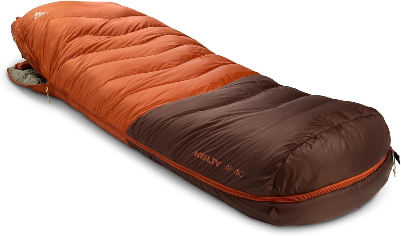 image:imageKelty Supernova Down Fill Sleeping Bag 0 or 20 or 40 Degree Rating Zip Two Together for a 2P Bag Roomy Spoon Shape for Extra WIggle Room PFCFree Fabrics Soft Taffeta Lining CompressibleStandard