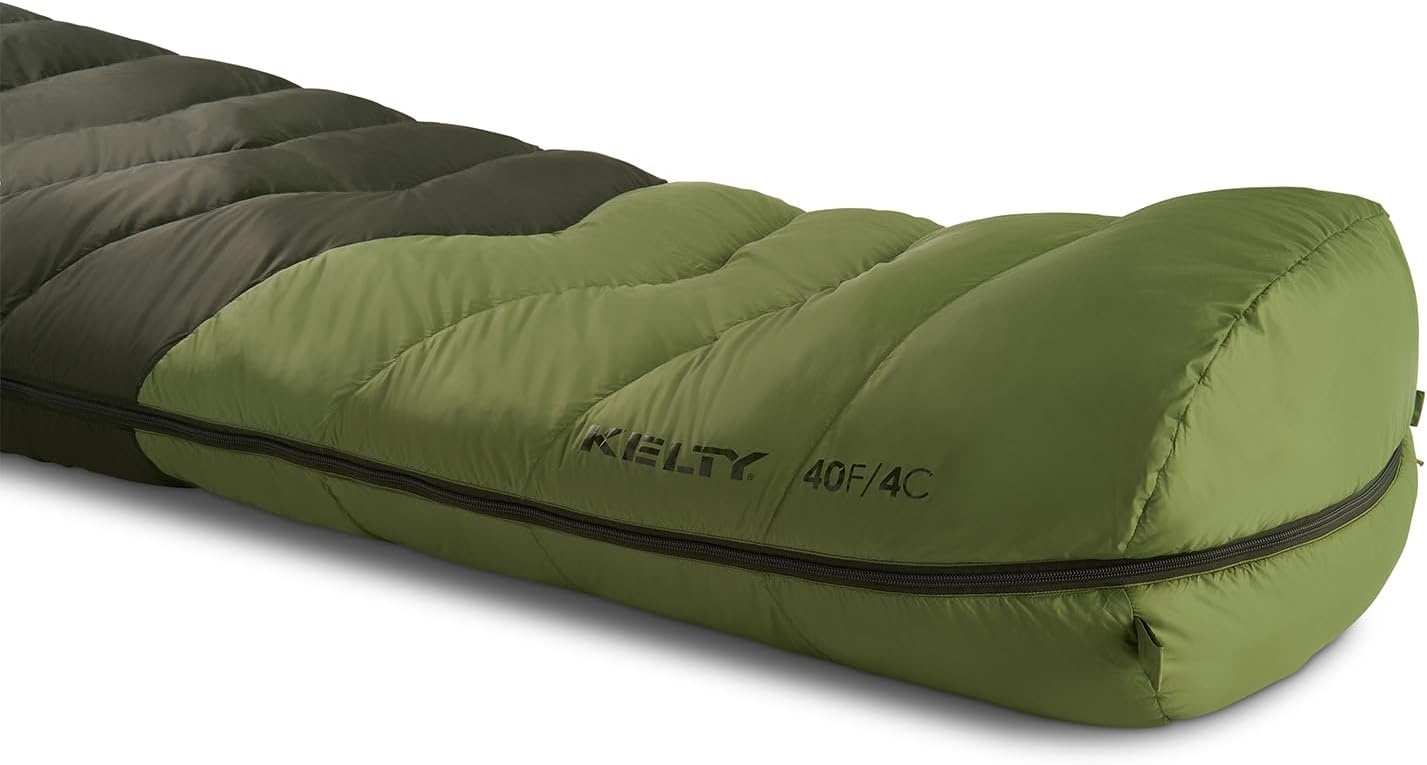 image:imageKelty Supernova Down Fill Sleeping Bag 0 or 20 or 40 Degree Rating Zip Two Together for a 2P Bag Roomy Spoon Shape for Extra WIggle Room PFCFree Fabrics Soft Taffeta Lining CompressibleStandard
