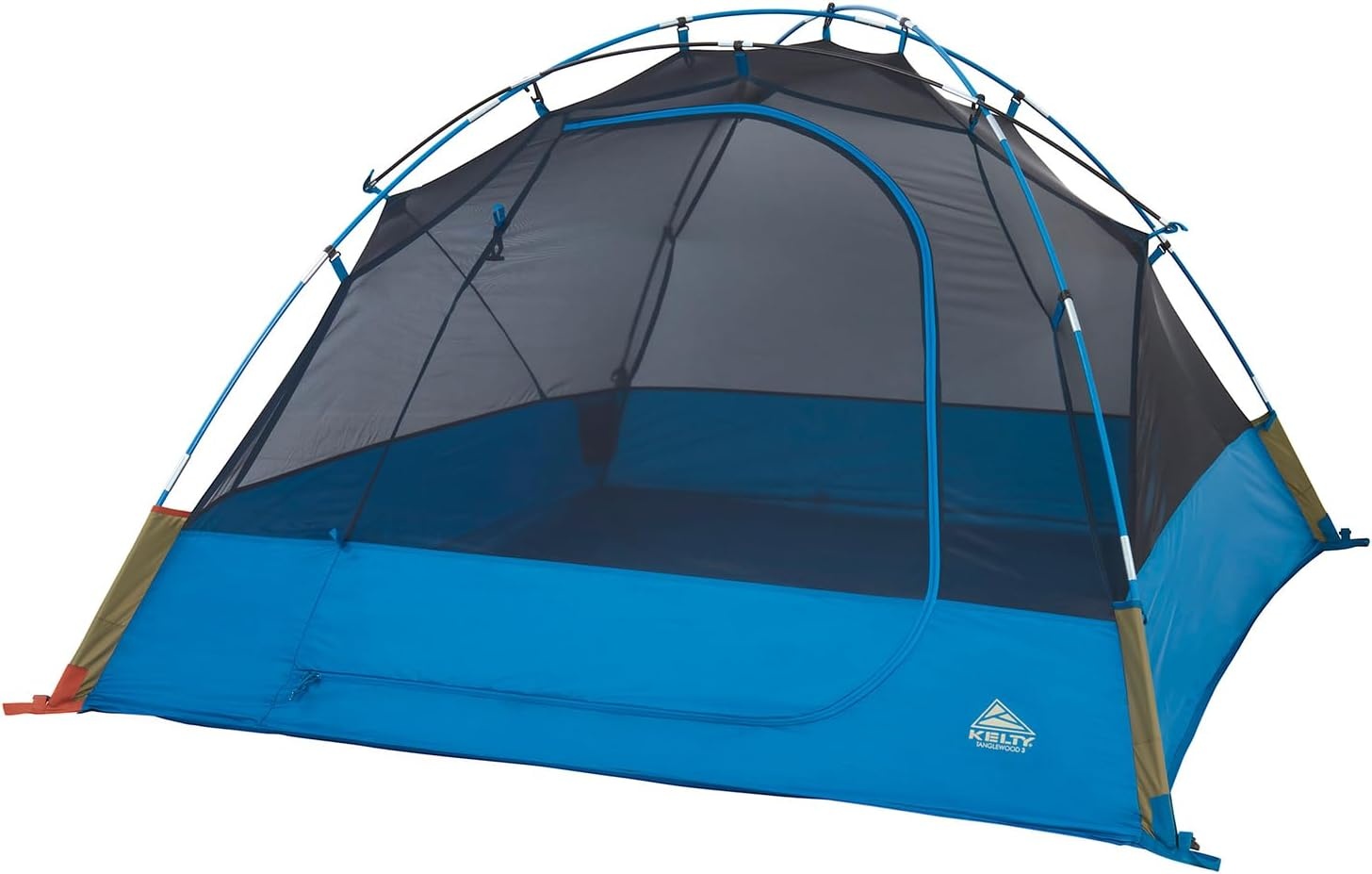 image:imageKelty Tanglewood 2 or 3 Person Backpacking and Car Camping Tent Sturdy Frame Quick Corners for Easy Setup Double Stake Vestibule Clipon RainflyBlue