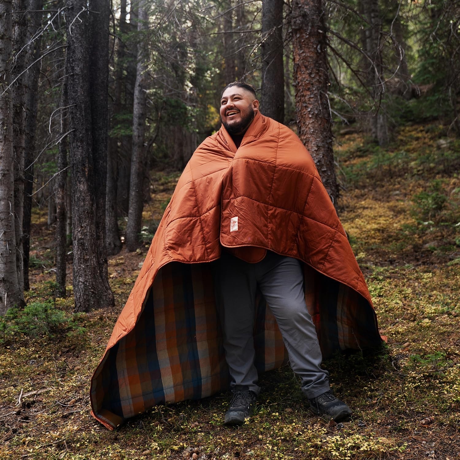 image:imageKelty Wayback Biggie Blanket Oversized Camping Blanket Fits Queen Sized Bed Organic Cotton Flannel Machine Washable