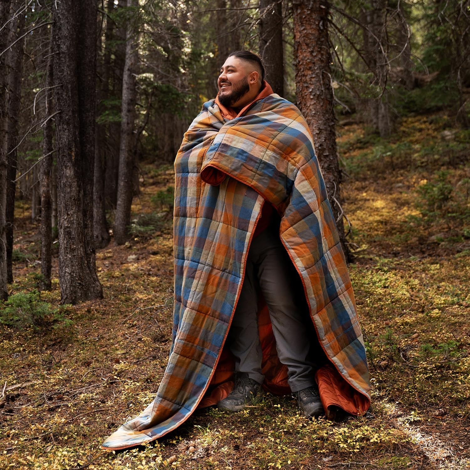 image:imageKelty Wayback Biggie Blanket Oversized Camping Blanket Fits Queen Sized Bed Organic Cotton Flannel Machine Washable