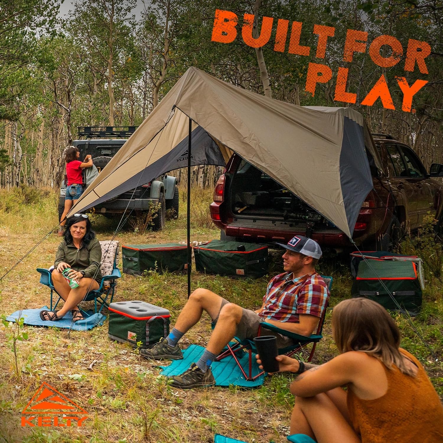 image:imageKelty Waypoint Tarp Car Camping and Tailgating Shelter Universal Vehicle MountElmDark Shadow