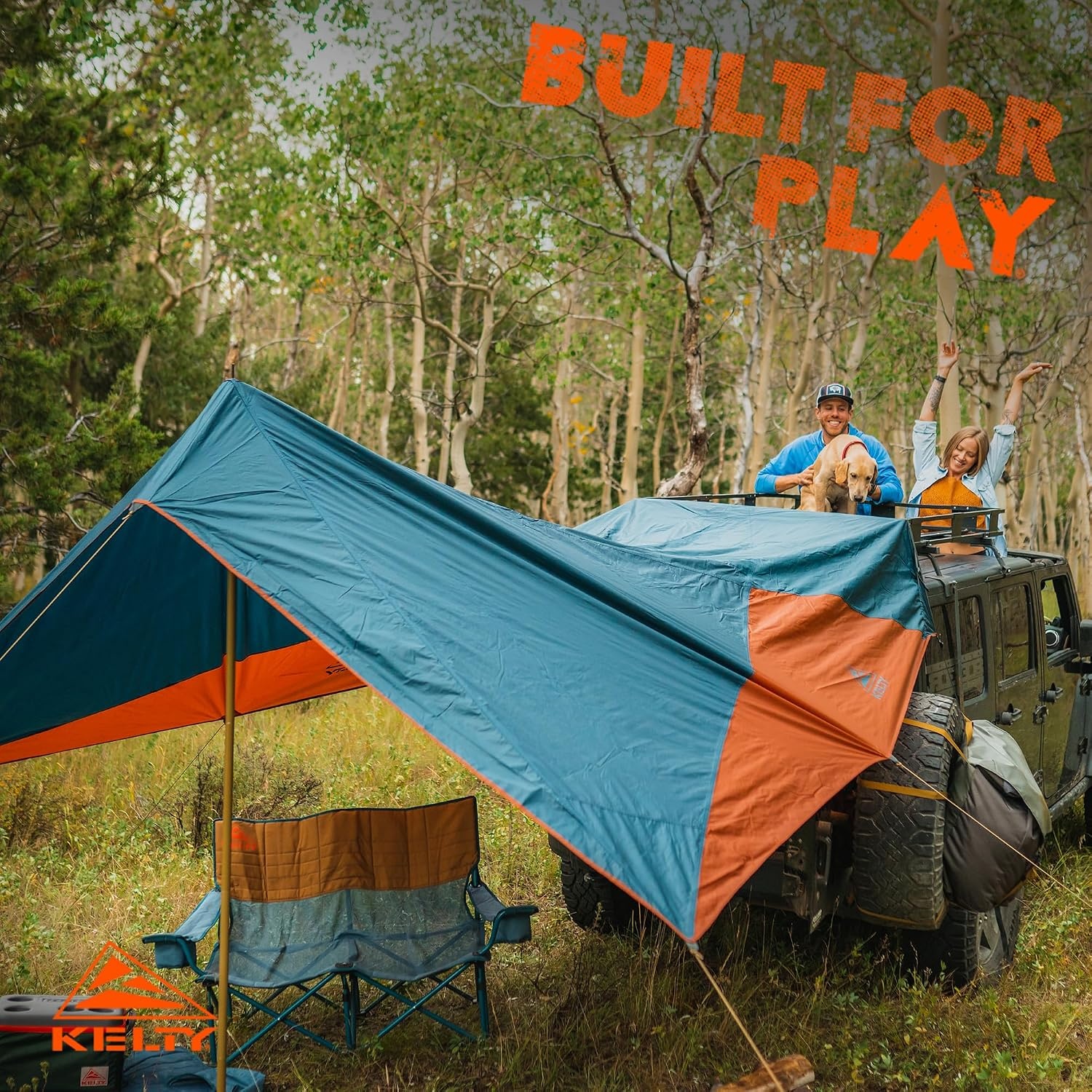 image:imageKelty Waypoint Tarp Car Camping and Tailgating Shelter Universal Vehicle MountPondGingerbread
