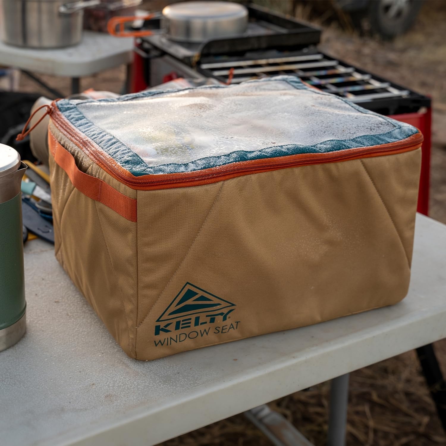 image:imageKelty Window Seat Camping Tailgating Travel Organization Hub Road Tripping Overlanding Storage Clear Lid Rugged Fabrics