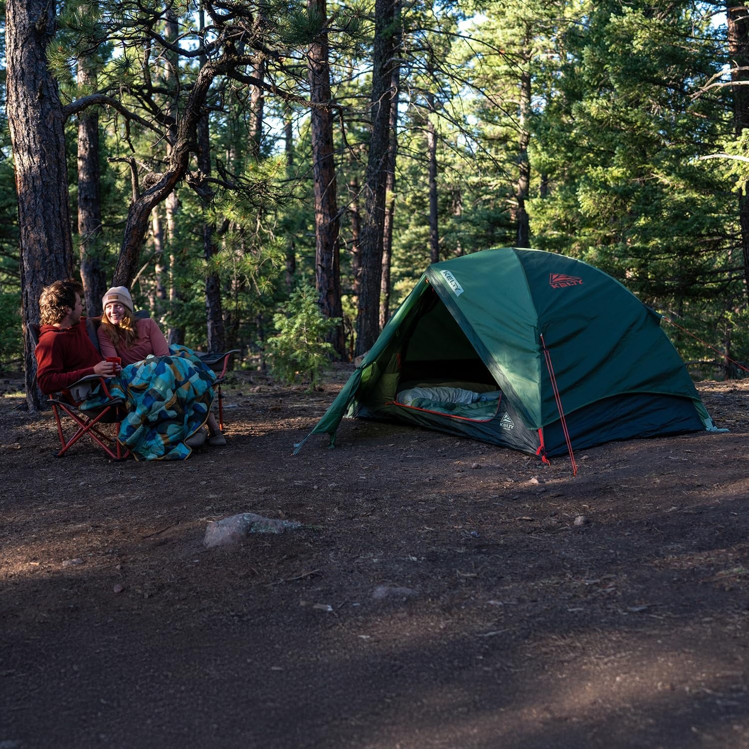 image:imageKelty Wireless Freestanding Camping Tent 2 4 or 6 Person Size Huge Interior and Peak Height Intuitive Easy to Pitch Color Coded SetupDill Black Forest