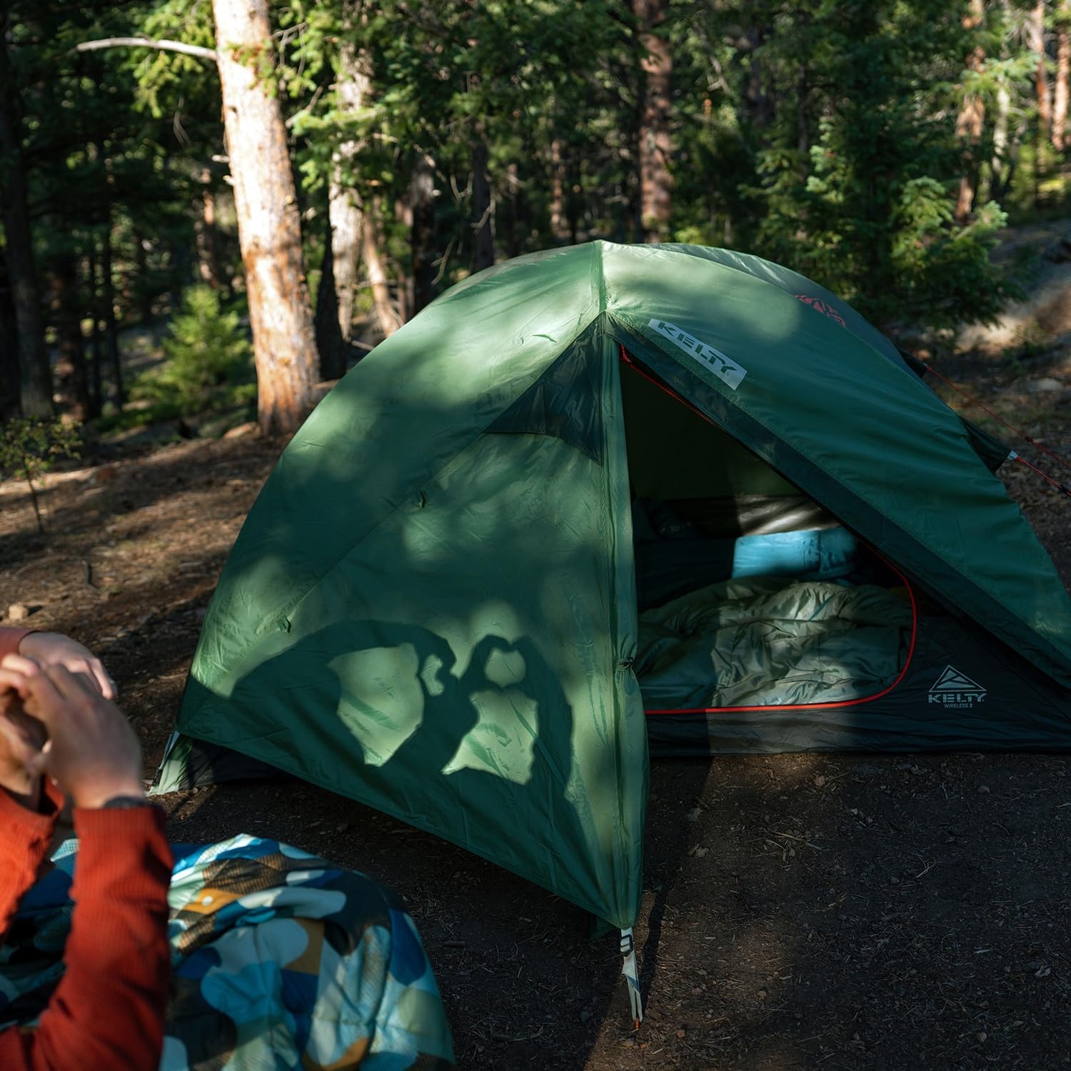 image:imageKelty Wireless Freestanding Camping Tent 2 4 or 6 Person Size Huge Interior and Peak Height Intuitive Easy to Pitch Color Coded SetupDill Black Forest