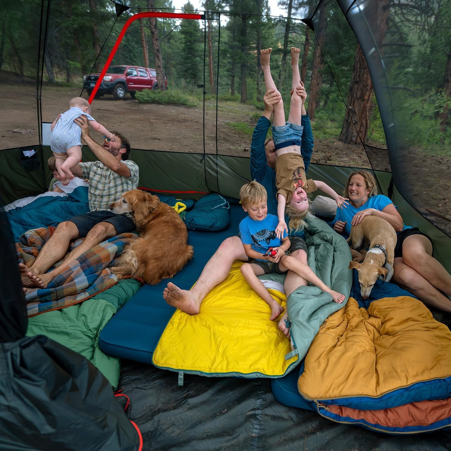 image:imageKelty Wireless Freestanding Camping Tent 2 4 or 6 Person Size Huge Interior and Peak Height Intuitive Easy to Pitch Color Coded SetupDill Black Forest