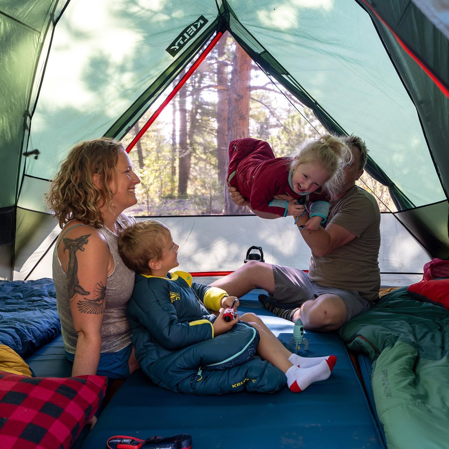 image:imageKelty Wireless Freestanding Camping Tent 2 4 or 6 Person Size Huge Interior and Peak Height Intuitive Easy to Pitch Color Coded SetupDill Black Forest