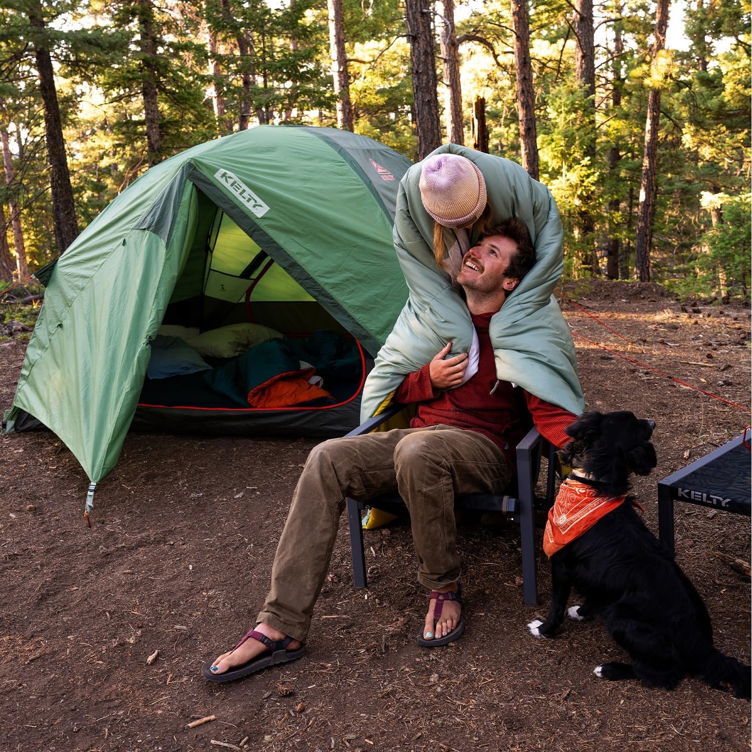 image:imageKelty Wireless Freestanding Camping Tent 2 4 or 6 Person Size Huge Interior and Peak Height Intuitive Easy to Pitch Color Coded SetupDill Black Forest