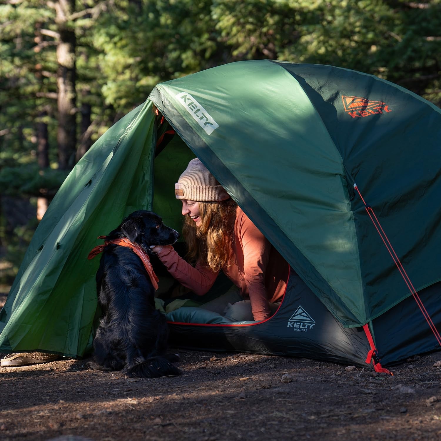 image:imageKelty Wireless Freestanding Camping Tent 2 4 or 6 Person Size Huge Interior and Peak Height Intuitive Easy to Pitch Color Coded SetupDill Black Forest