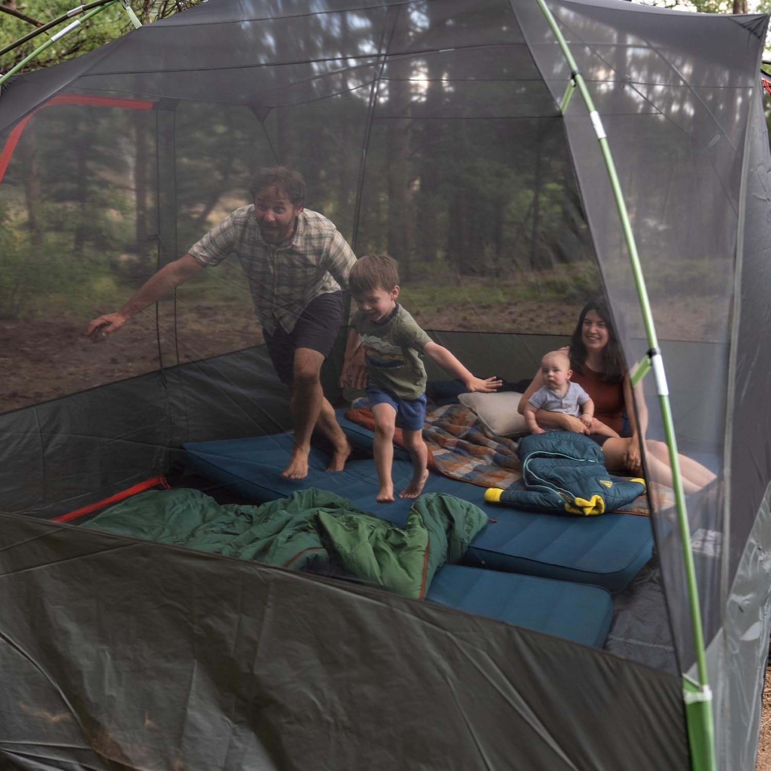 image:imageKelty Wireless Freestanding Camping Tent 2 4 or 6 Person Size Huge Interior and Peak Height Intuitive Easy to Pitch Color Coded SetupDill Black Forest