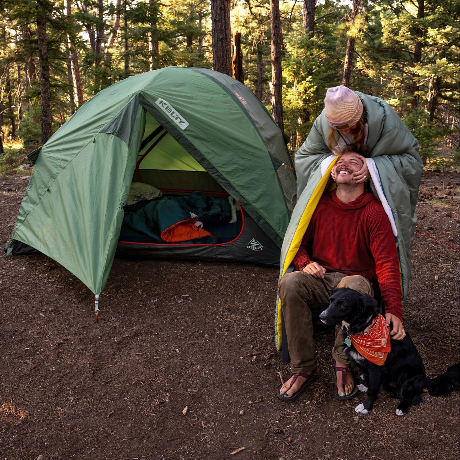 image:imageKelty Wireless Freestanding Camping Tent 2 4 or 6 Person Size Huge Interior and Peak Height Intuitive Easy to Pitch Color Coded SetupDill Black Forest