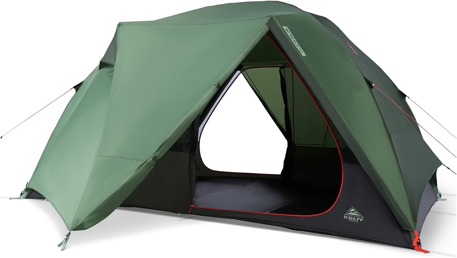 image:imageKelty Wireless Freestanding Camping Tent 2 4 or 6 Person Size Huge Interior and Peak Height Intuitive Easy to Pitch Color Coded SetupDill Black Forest