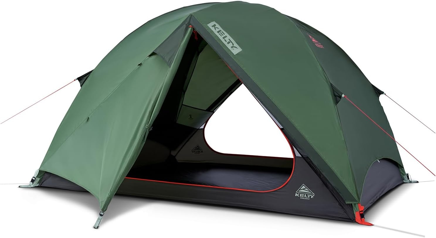 image:imageKelty Wireless Freestanding Camping Tent 2 4 or 6 Person Size Huge Interior and Peak Height Intuitive Easy to Pitch Color Coded SetupDill Black Forest