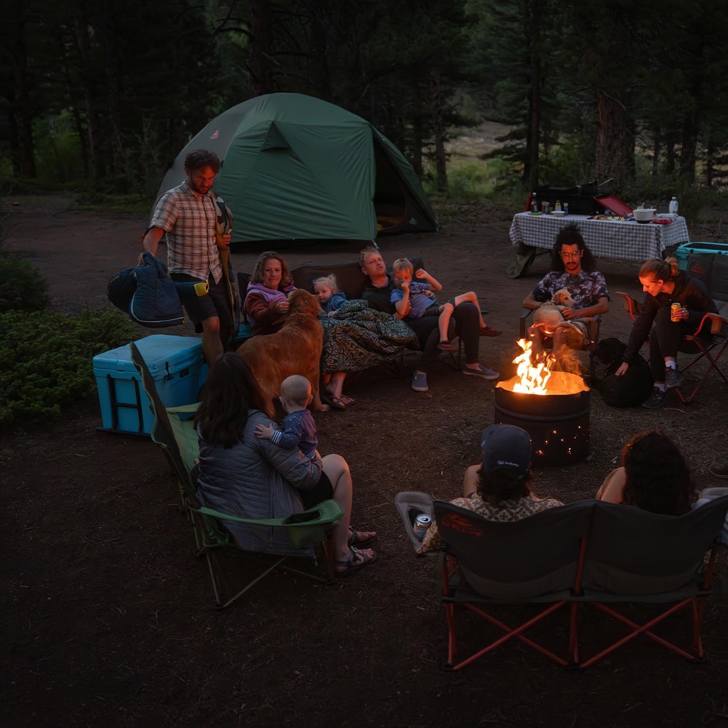 image:imageKelty Wireless Freestanding Camping Tent 2 4 or 6 Person Size Huge Interior and Peak Height Intuitive Easy to Pitch Color Coded SetupDill Black Forest